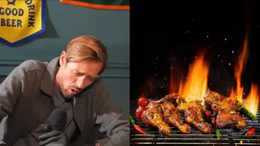 Liverpool former striker Peter Crouch starred a shocking hot spicy wings challenge.  