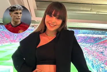 Alejandro Garnacho hit back through his personal social media on his girlfriend split rumors.