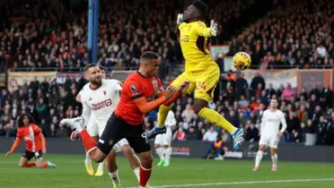 André Onana had a big error with Manchester United against Luton Town.