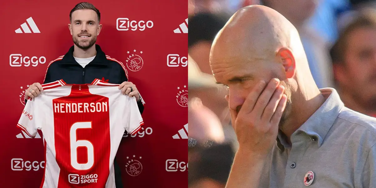 Jordan Henderson improved a record hold by a Manchester United former player at Ajax.