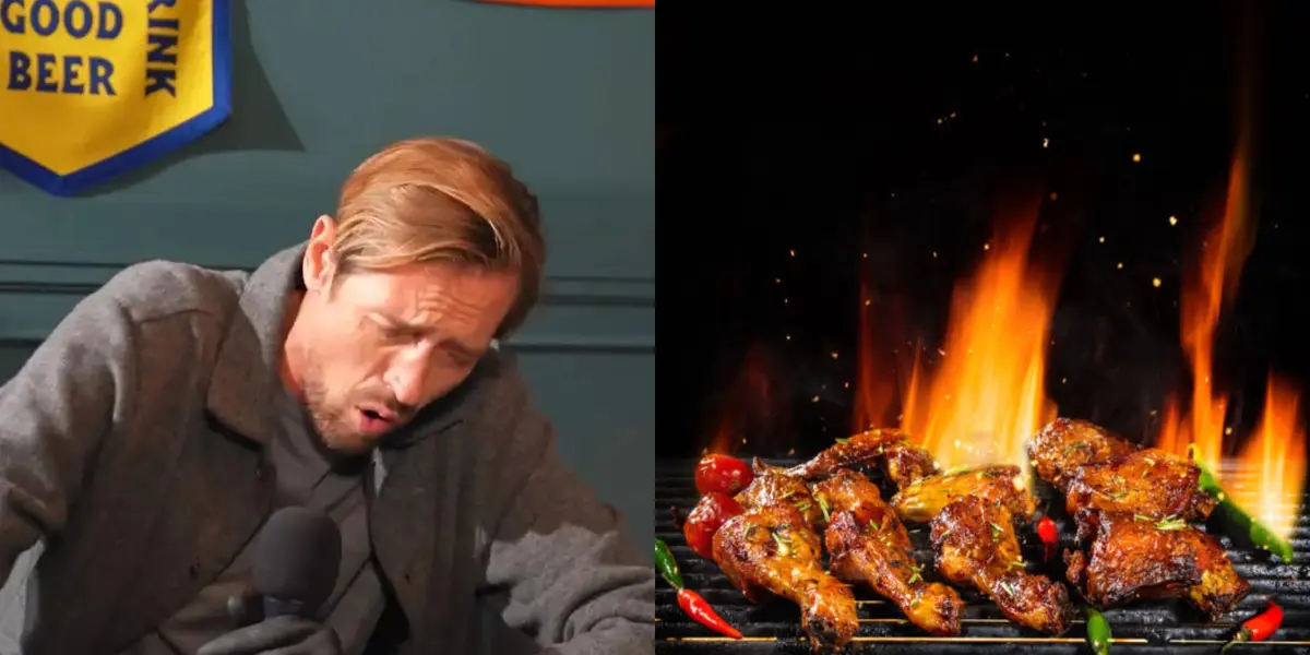Liverpool former striker Peter Crouch starred a shocking hot spicy wings challenge.