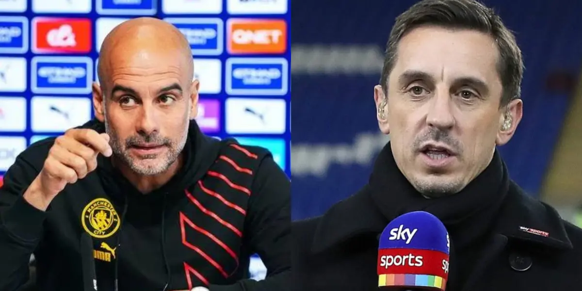 Pep Guardiola hit back Gary Neville for labeling Manchester City as a 'boring' team.