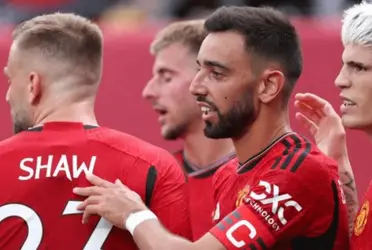 The Argentine player surprised the Manchester United fans