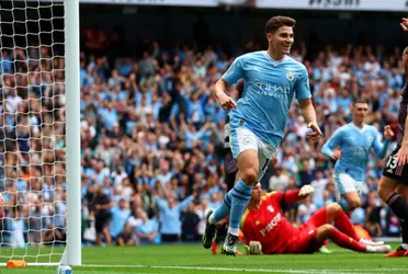 The Argentine striker finished a great play of the Citizen