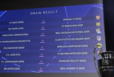 (UCL DRAW) Manchester City and Arsenal got a dream draw in Champions last-16