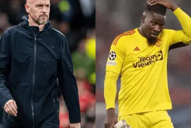 Ten Hag reacted to Andre Onana’s mistake against Galatasaray and impacted