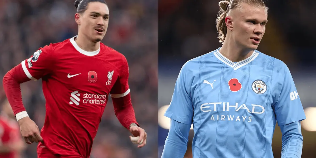 The Norwegian giant and the Uruguayan striker finally start the game