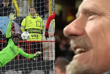 (VIDEO) Peter Schmeichel's reaction to André Onana's decisive save